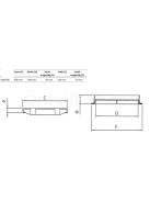 Fedlap 500x500 mm C250, aknafedlap