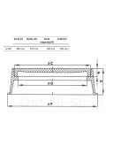 Tisztító fedlap 200mm C250, aknafedlap