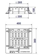 Víznyelő 300x300mm D400