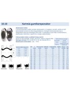 Gumikompenzátor NA   50 PN10 EPDM karim. L=150mm