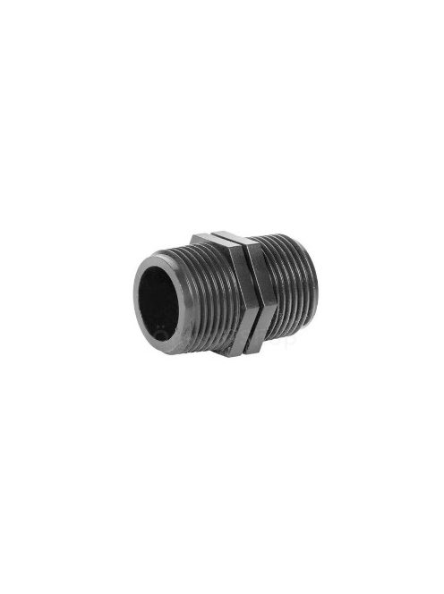 KPE men. műanyag közcsavar KK    3/4"-3/4"